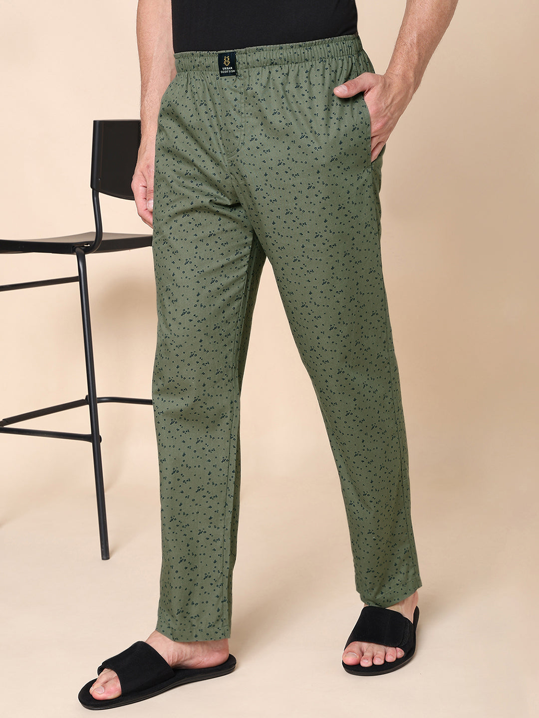 Men's Lounge Pants - 2-Pack, 100% Cotton, Side Pockets