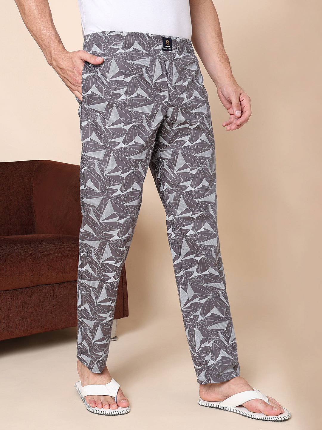 Men's Lounge Pants - 2-Pack, 100% Cotton, Side Pockets