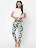 Women's Printed, Multicolor, Cotton, Regular Fit, Elasticated, Waistband, Pyjama  With Side Pockets