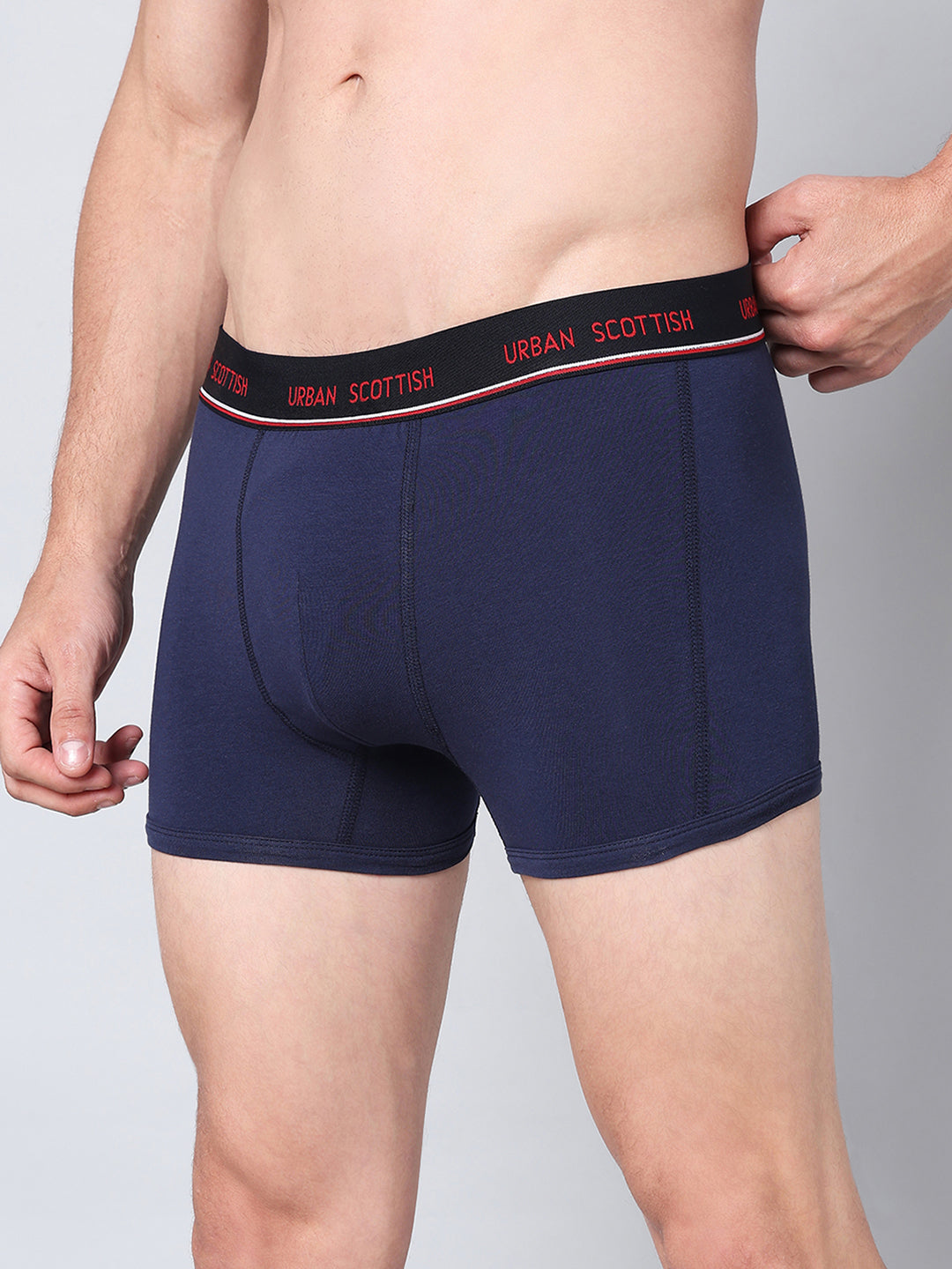 Men's Solid Cotton Stretch Trunk