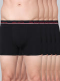 Men's Solid Cotton Stretch Trunks (Pack of 5)