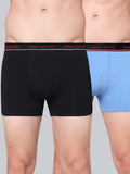 Men's Solid Cotton Stretch Trunks (Pack of 2)