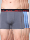 Men's Solid Cotton Stretch Trunks (Pack of 5)