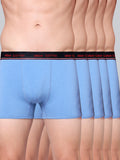Men's Solid Cotton Stretch Trunks (Pack of 5)