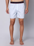 Men's Multicolor, 100% Cotton, printed, Regular Fit,  Inner Elastic, Mid-Rise, Boxers- Pack of 4
