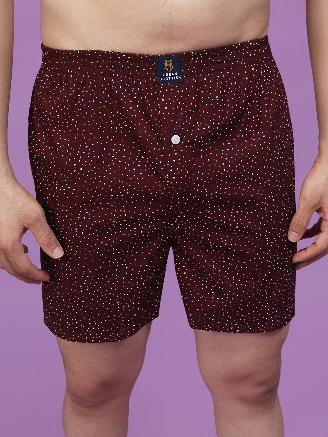 Men's Multicolor, 100% Cotton, printed, Regular Fit,  Inner Elastic, Mid-Rise, Boxers- Pack of 4