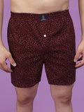 Men's Multicolor, 100% Cotton, printed, Regular Fit,  Inner Elastic, Mid-Rise, Boxers- Pack of 4