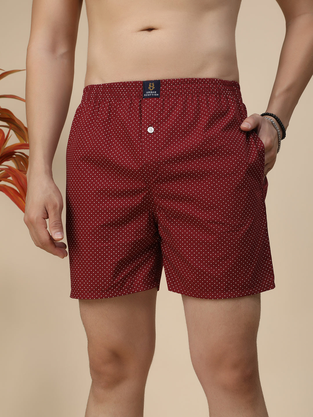 Men's Multicolor, 100% Cotton, printed, Regular Fit,  Inner Elastic, Mid-Rise, Boxers- Pack of 4