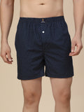Men's Multicolor, 100% Cotton, printed, Regular Fit,  Inner Elastic, Mid-Rise, Boxers- Pack of 4