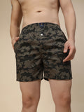 Men's Multicolor, 100% Cotton, printed, Regular Fit,  Inner Elastic, Mid-Rise, Boxers- Pack of 4