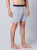 Men's Multicolor, 100% Cotton, Print, Regular Fit,  Outer Elastic, Mid-Rise, Boxers