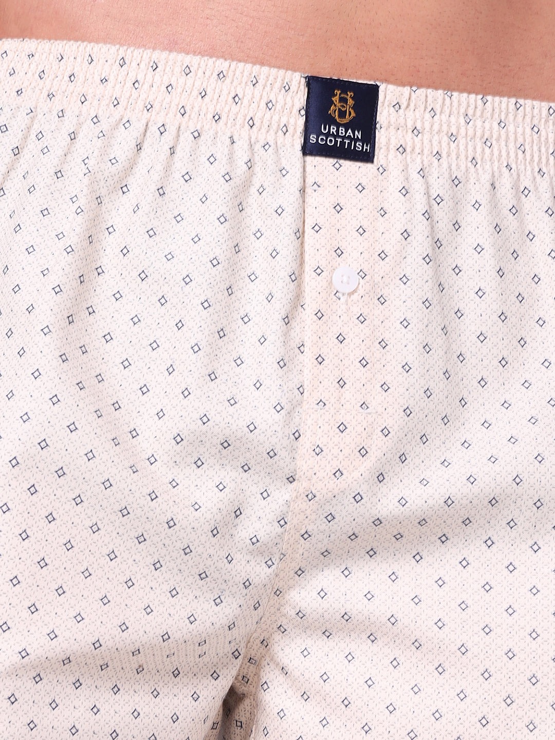 URBAN SCOTTISH Men's Cotton Printed Boxer