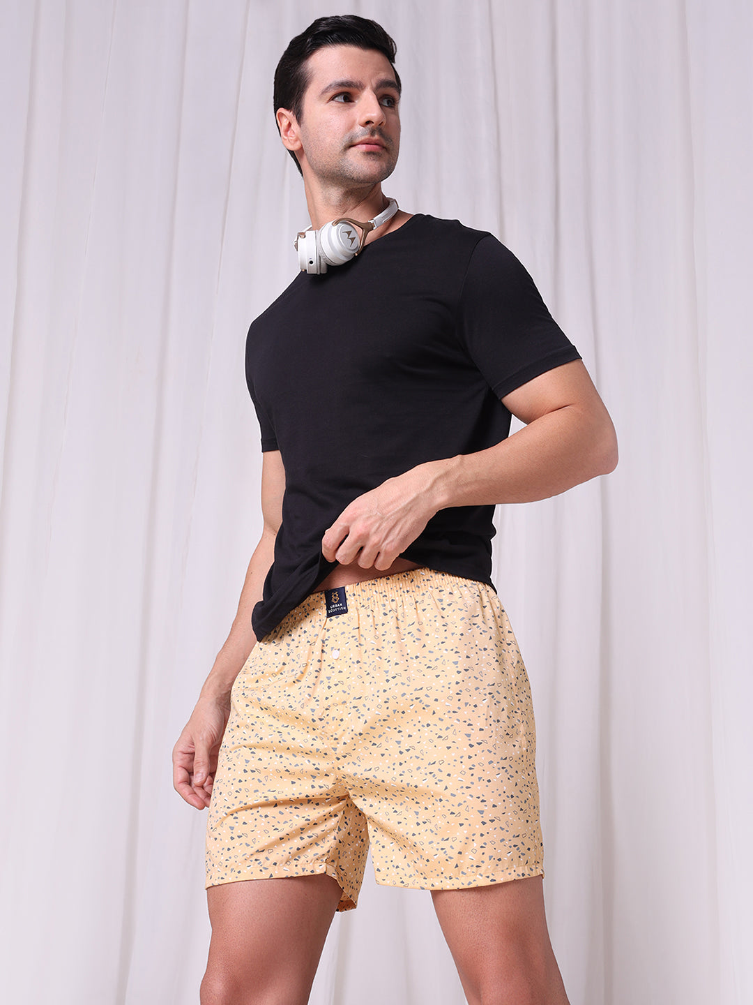 URBAN SCOTTISH Men's Cotton Printed Boxer