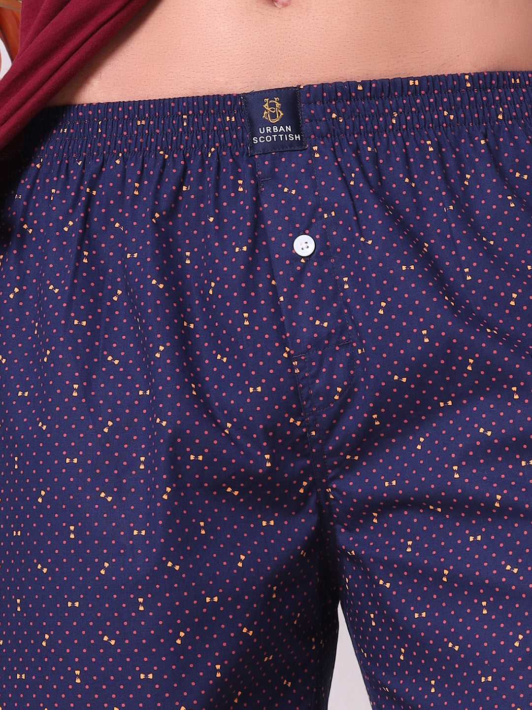 URBAN SCOTTISH Men's Cotton Printed Boxer