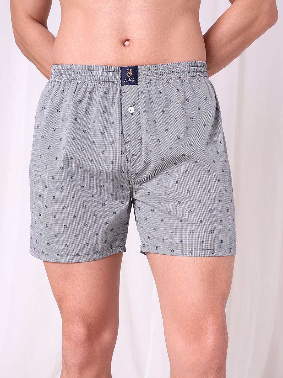 URBAN SCOTTISH Men's Cotton Printed Boxer