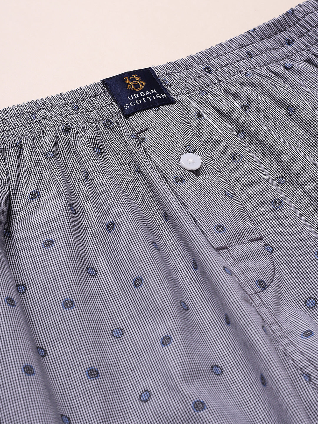 URBAN SCOTTISH Men's Cotton Printed Boxer