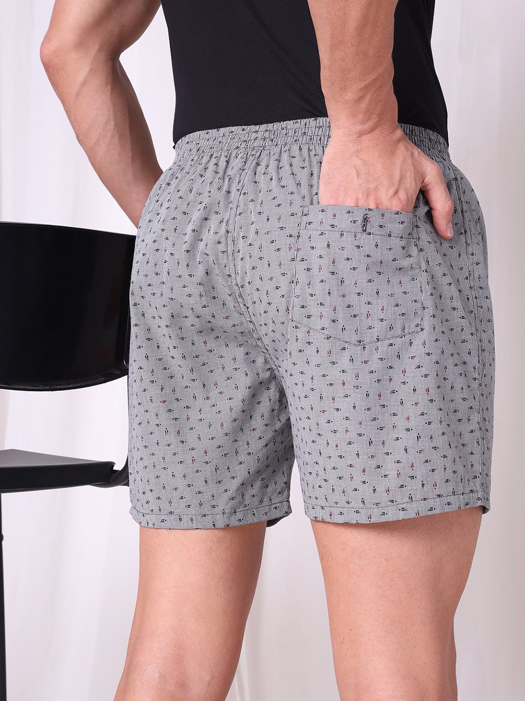 URBAN SCOTTISH Men's Cotton Printed Boxer