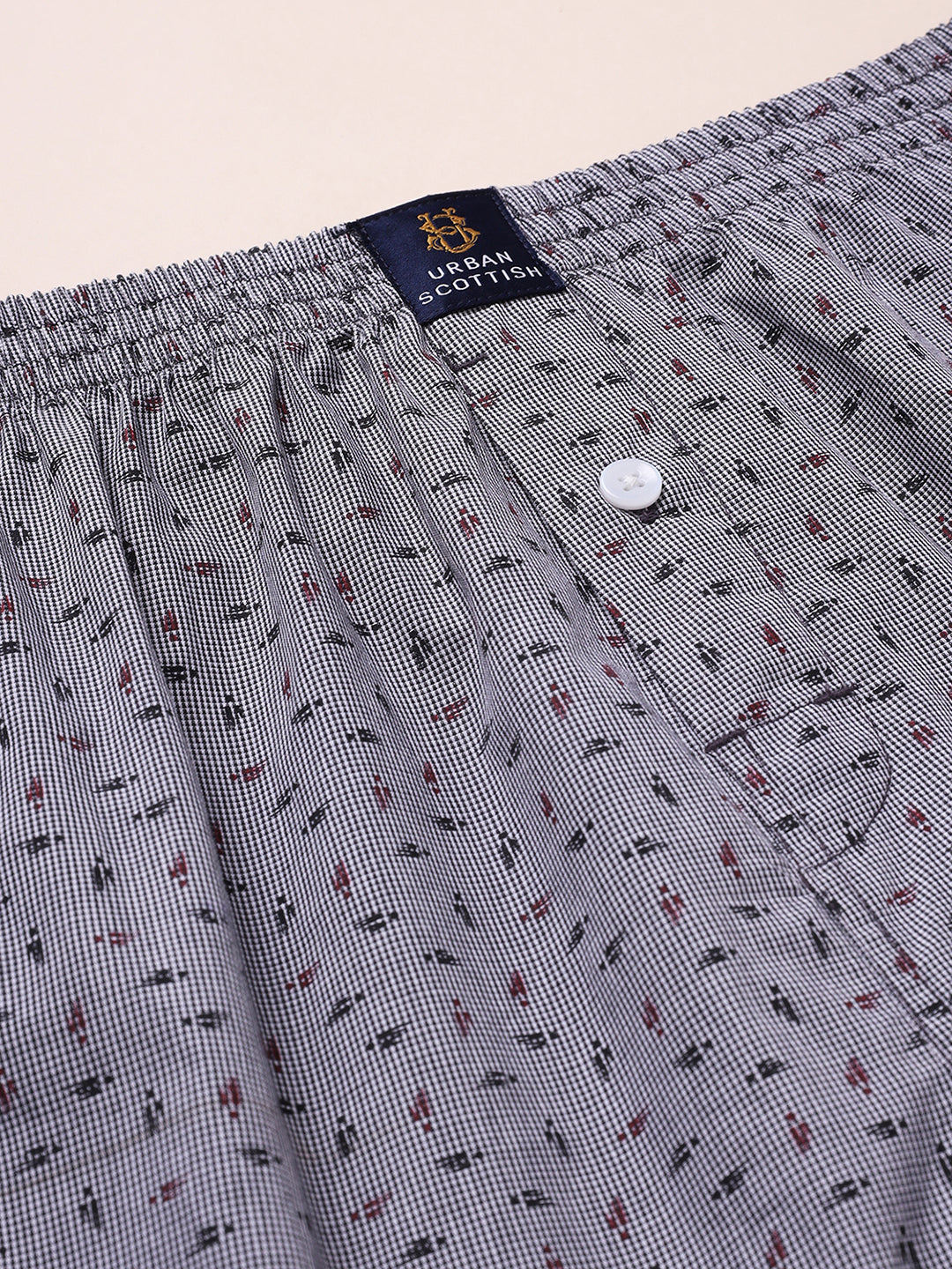 URBAN SCOTTISH Men's Cotton Printed Boxer