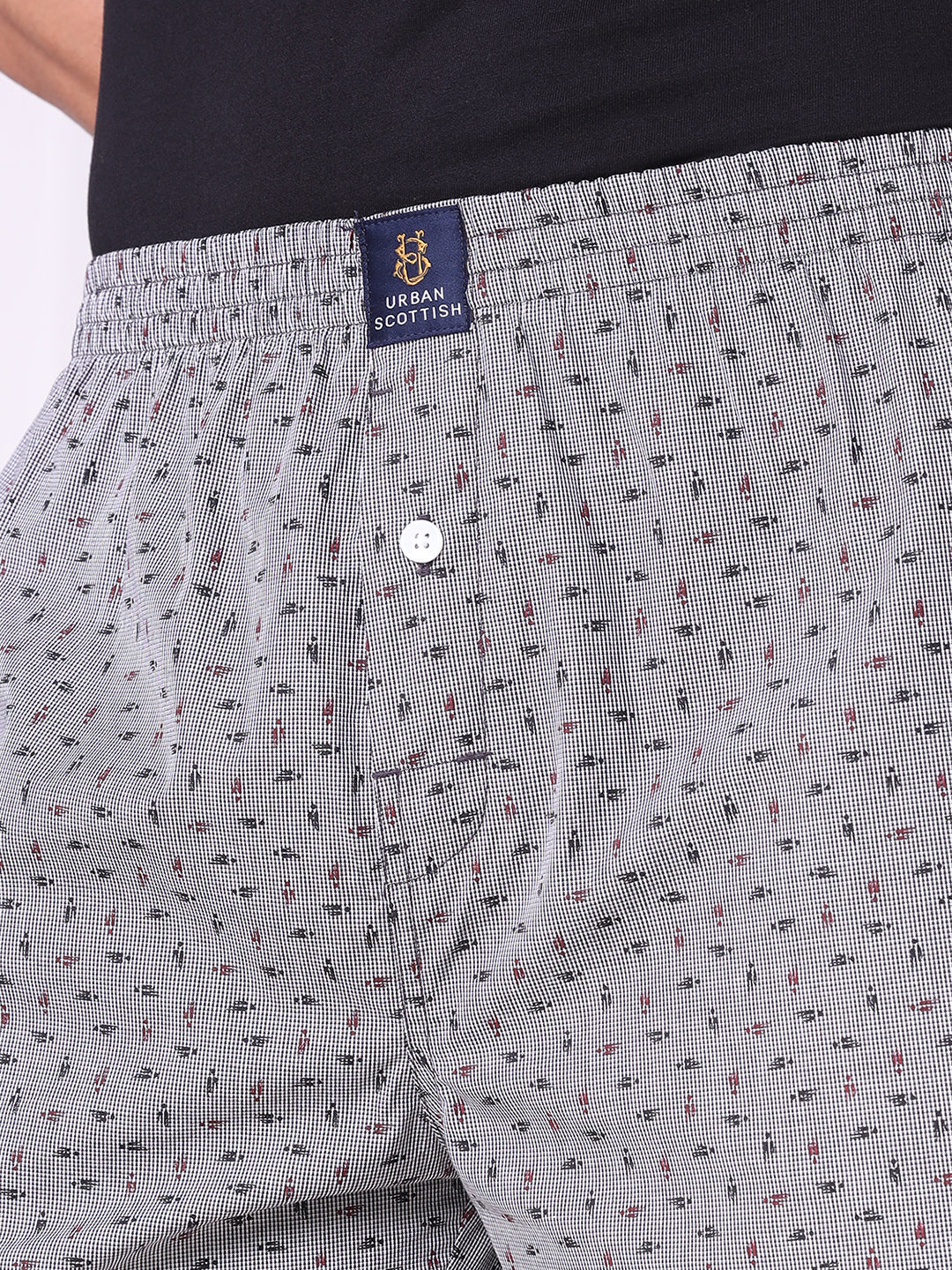 URBAN SCOTTISH Men's Cotton Printed Boxer