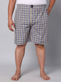 Men's Multicolor, 100% Cotton, Checks, Regular Fit, Inner Elastic, Mid-Rise, Boxers