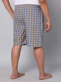 Men's Multicolor, 100% Cotton, Checks, Regular Fit, Inner Elastic, Mid-Rise, Boxers