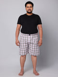 Men's Multicolor, 100% Cotton, Checks, Regular Fit, Inner Elastic, Mid-Rise, Boxers