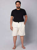 Men's Beige, 100% Cotton, Print, Regular Fit, Inner Elastic, Mid-Rise, Boxers