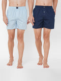 Men's Multicolor, 100% Cotton, Polka Print, Regular Fit, Inner Elastic, Mid-Rise, Boxers - Pack of 2