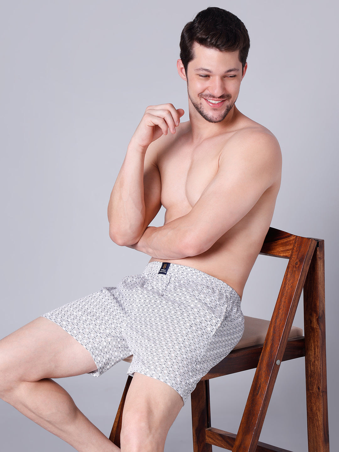 Men's Multicolor, 100% Cotton, printed, Regular Fit,  Inner Elastic, Mid-Rise, Boxers- Pack of 3