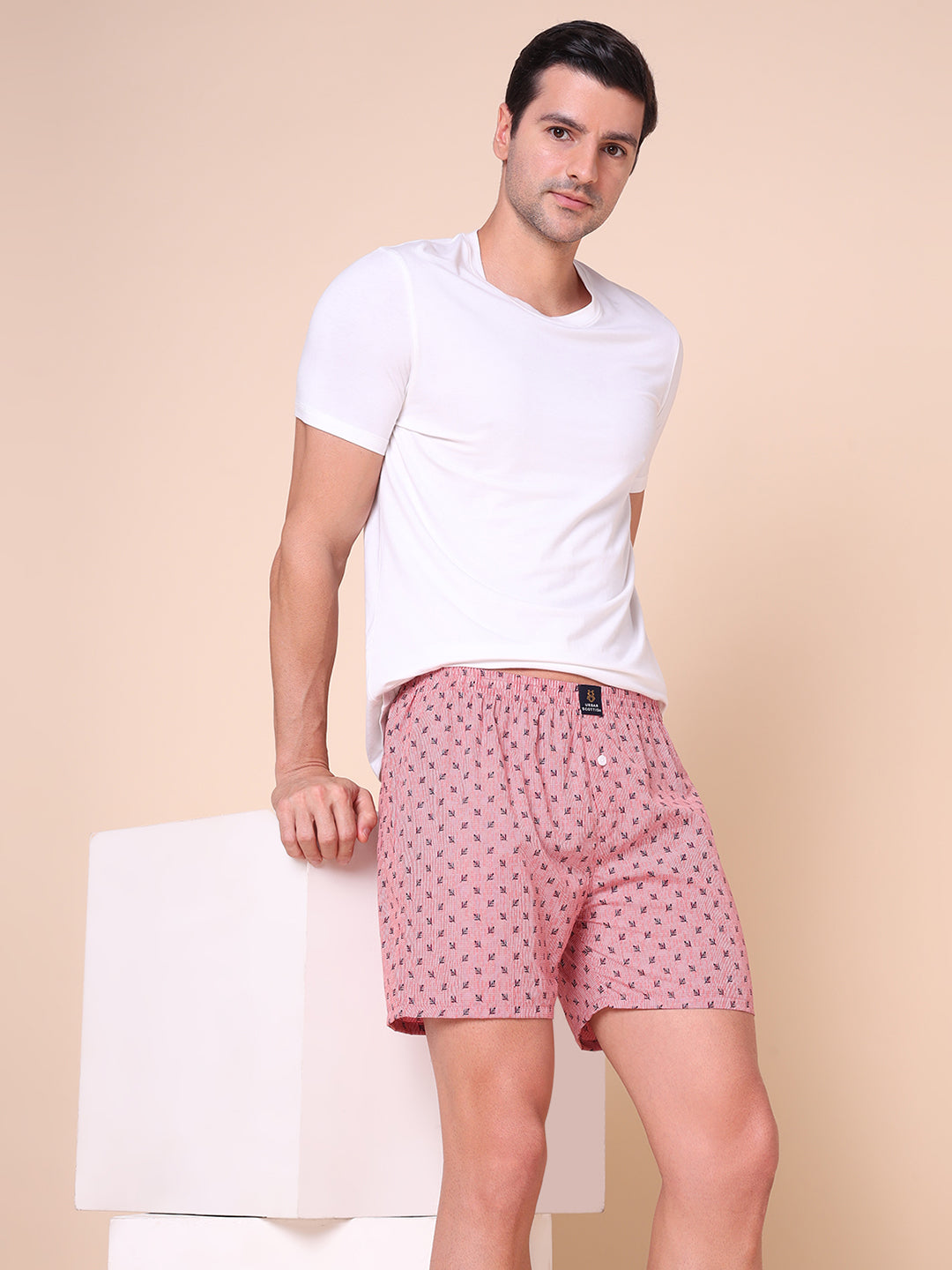 URBAN SCOTTISH Men's Cotton Printed Boxer (Pack of 3)