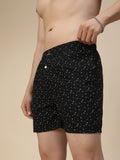 Men's Multicolor, 100% Cotton, printed, Regular Fit,  Inner Elastic, Mid-Rise, Boxers- Pack of 2