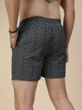 Men's Multicolor, 100% Cotton, printed, Regular Fit,  Inner Elastic, Mid-Rise, Boxers- Pack of 2