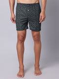 Men's Multicolor, 100% Cotton, Printed, Regular Fit, Inner Elastic, Mid-Rise, Boxers- Pack of 5