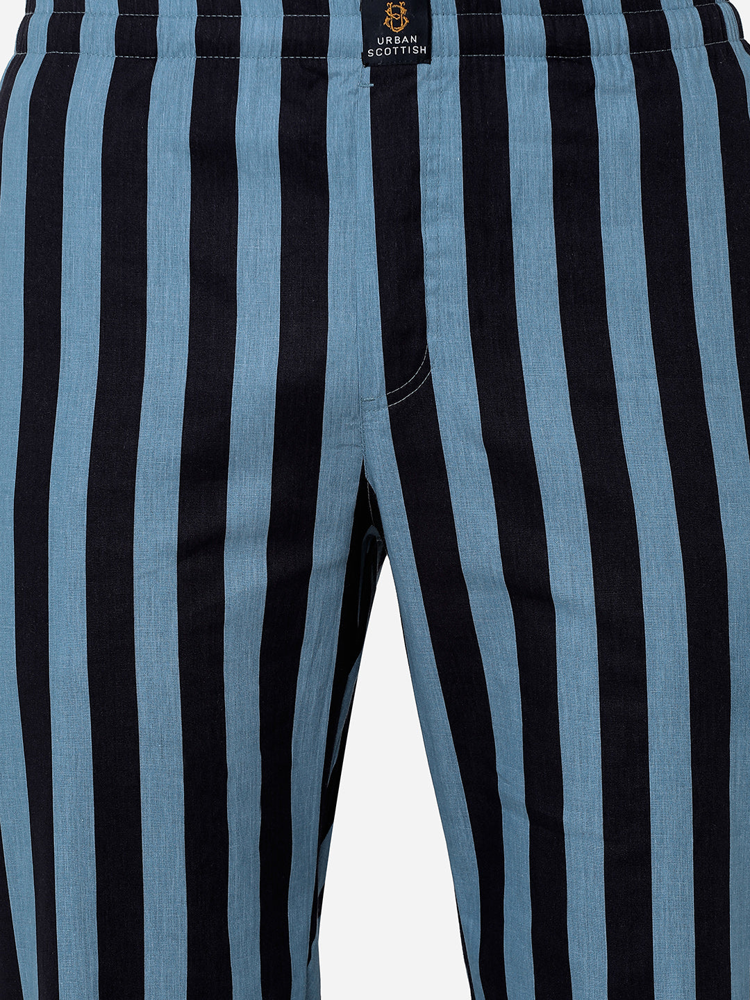 Men's Striped, Multicolor, Cotton, Regular Fit, Elasticated, Waistband, Pyjama  With Side Pockets