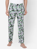 Men's Floral Print, Multicolor, Cotton, Regular Fit, Elasticated, Waistband, Pyjama  With Side Pockets