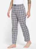 Men's Checkered, Multicolor, Cotton, Regular Fit, Elasticated, Waistband, Pyjama  With Side Pockets