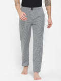 Men's Checkered, Grey, Cotton, Regular Fit, Elasticated, Waistband, Pyjama  With Side Pockets