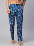 Men's Printed, Multicolor, Cotton, Regular Fit, Elasticated, Waistband, Pyjama  With Side Pockets