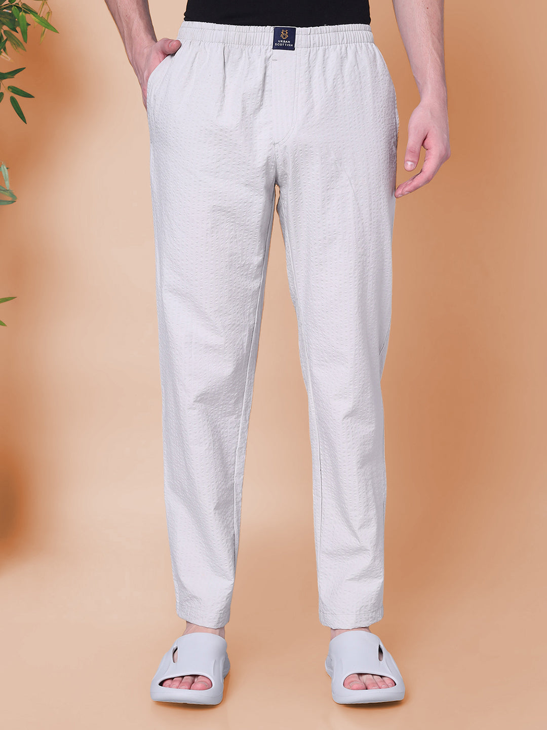 URBAN SCOTTISH Men's Cotton Pyjama Regular Fit with Side Pockets