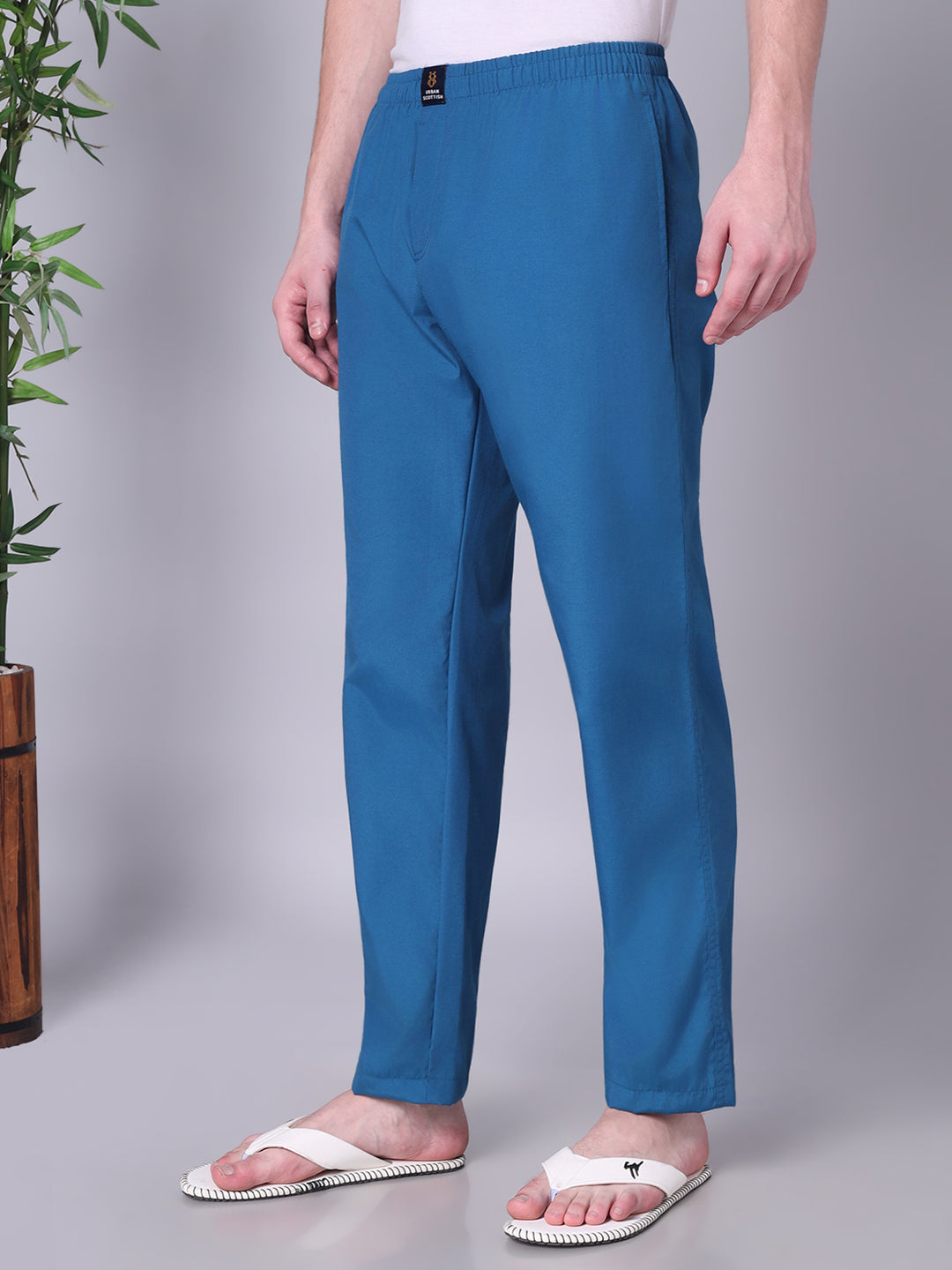 URBAN SCOTTISH Men's Cotton Pyjama Regular Fit with Side Pockets