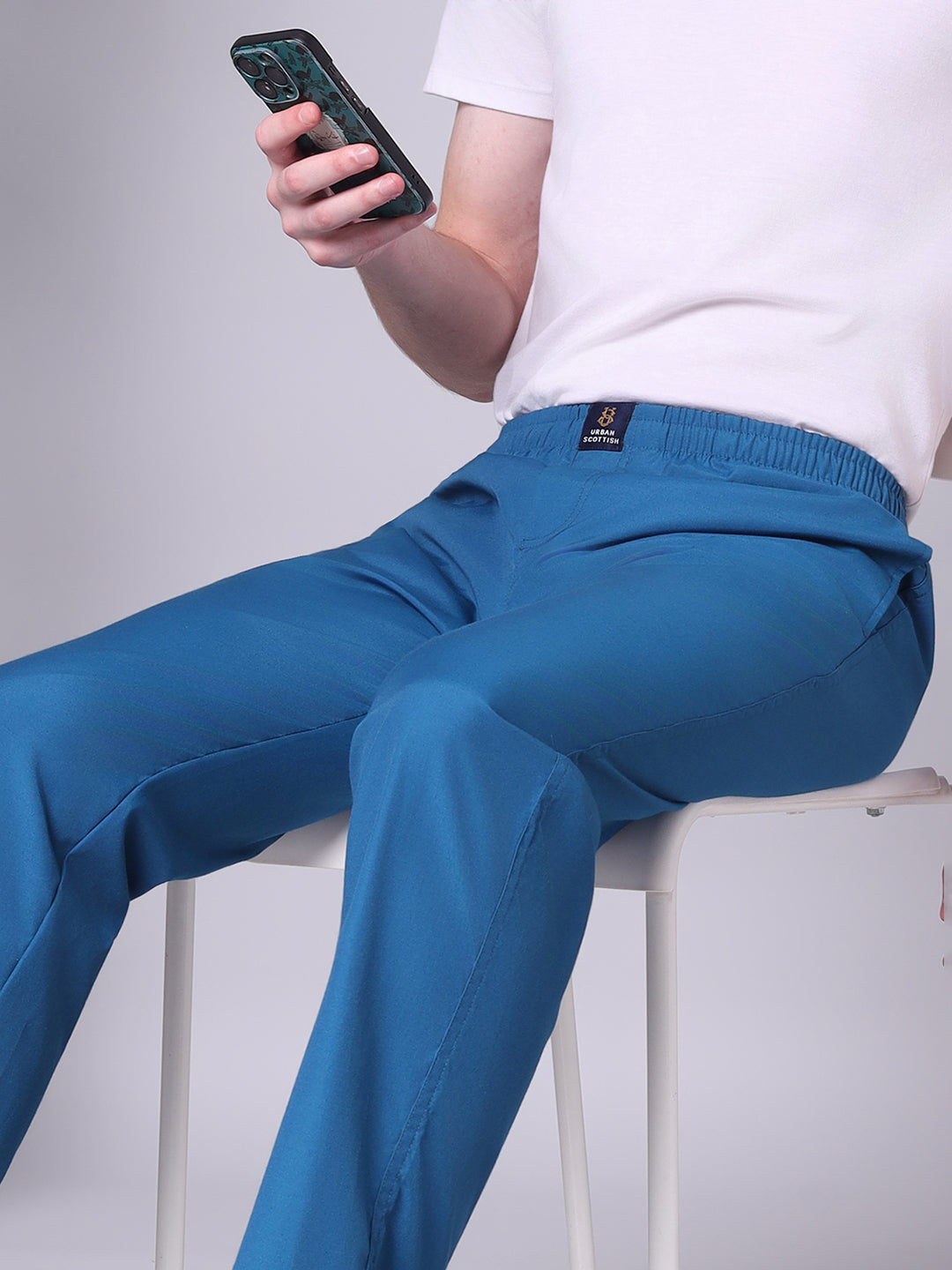 URBAN SCOTTISH Men's Cotton Pyjama Regular Fit with Side Pockets