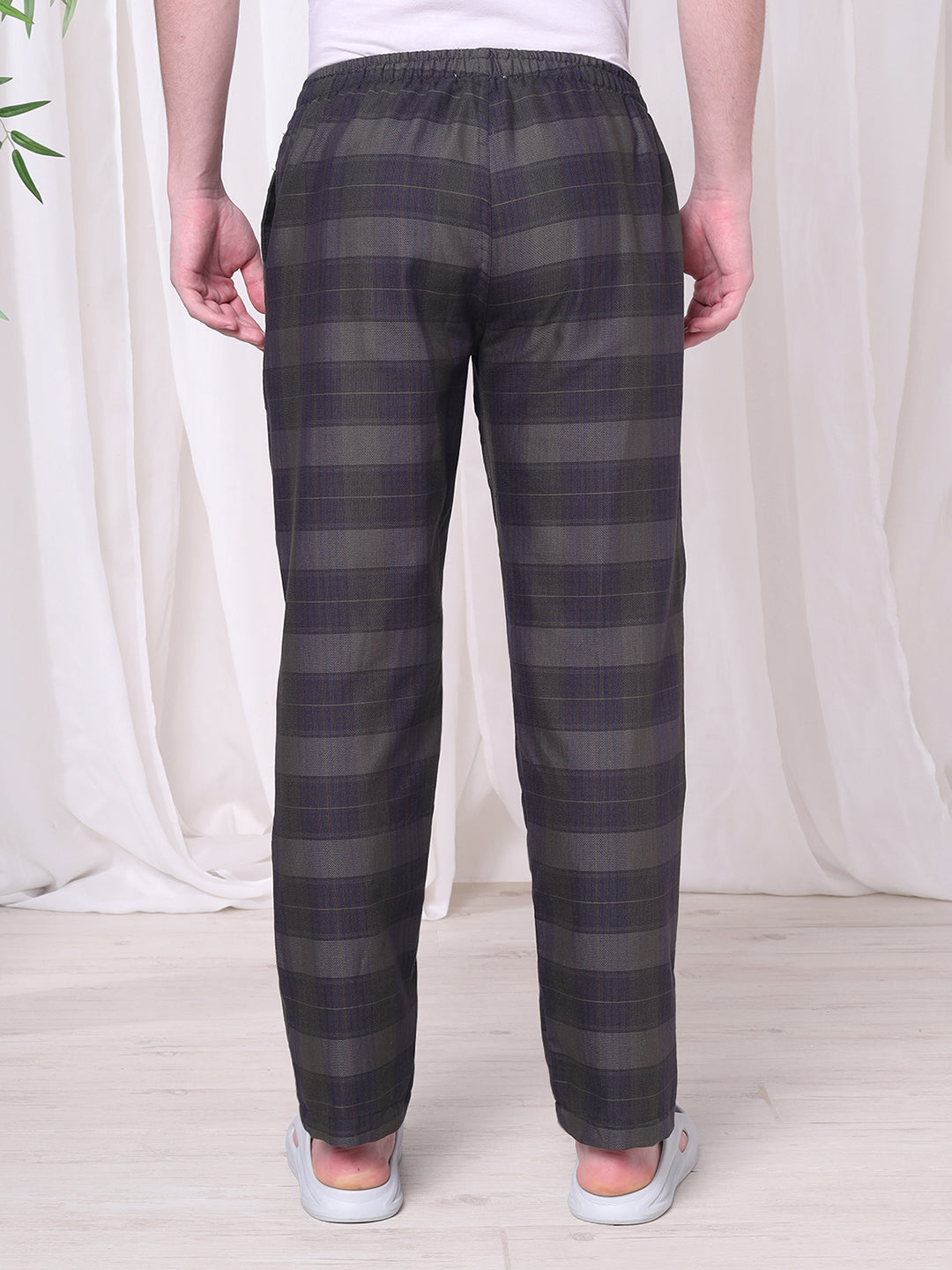 URBAN SCOTTISH Men's Cotton Pyjama Regular Fit with Side Pockets