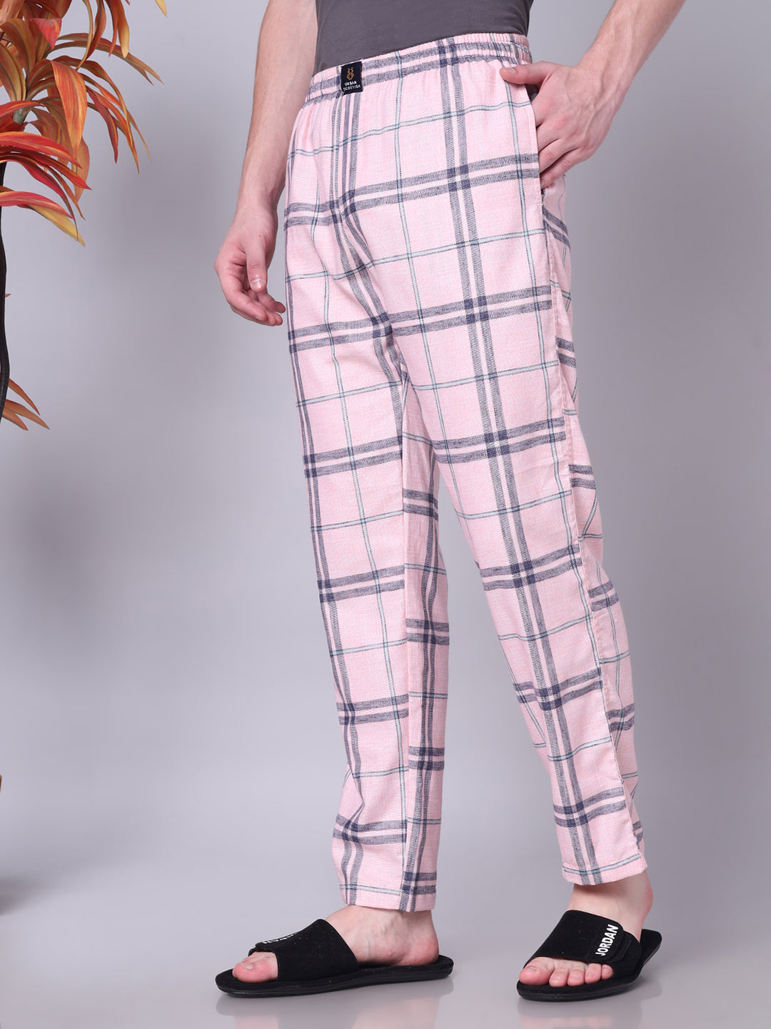 URBAN SCOTTISH Men's Cotton Pyjama Regular Fit with Side Pockets