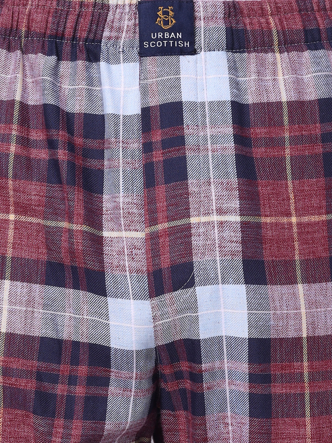 URBAN SCOTTISH Men's Cotton Pyjama Regular Fit with Side Pockets