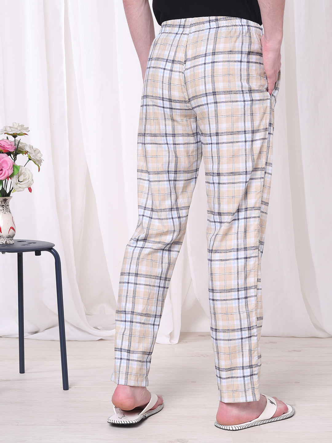 URBAN SCOTTISH Men's Cotton Pyjama Regular Fit with Side Pockets