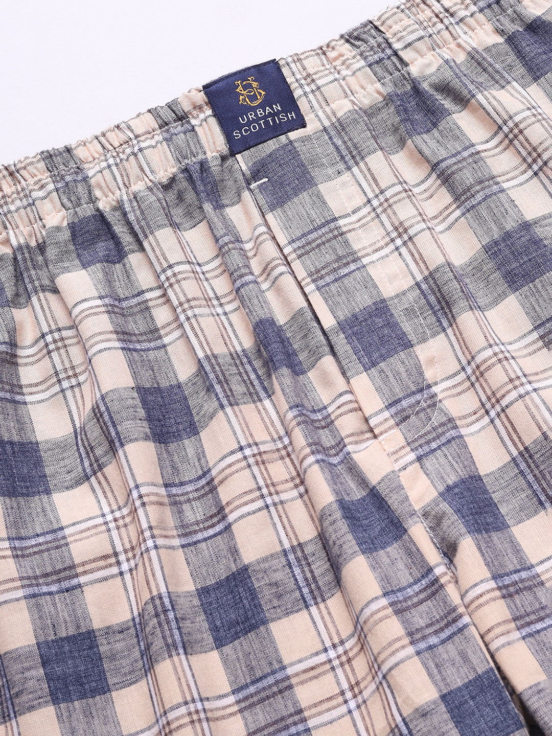 URBAN SCOTTISH Men's Cotton Pyjama Regular Fit with Side Pockets
