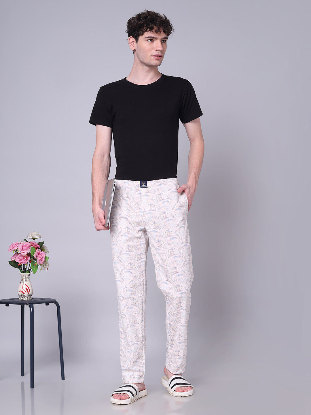 URBAN SCOTTISH Men's Cotton Pyjama Regular Fit with Side Pockets