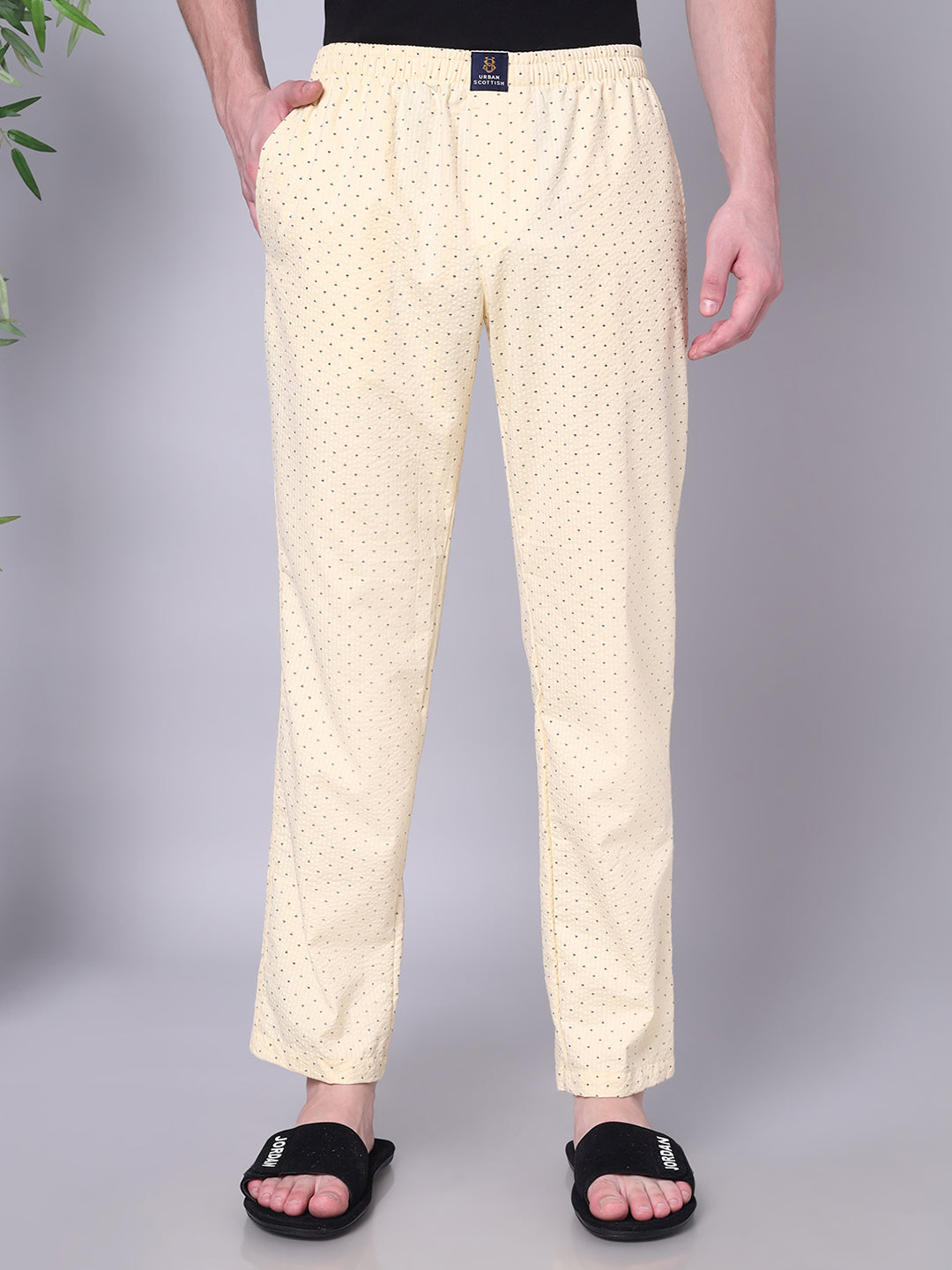 URBAN SCOTTISH Men's Cotton Pyjama Regular Fit with Side Pockets