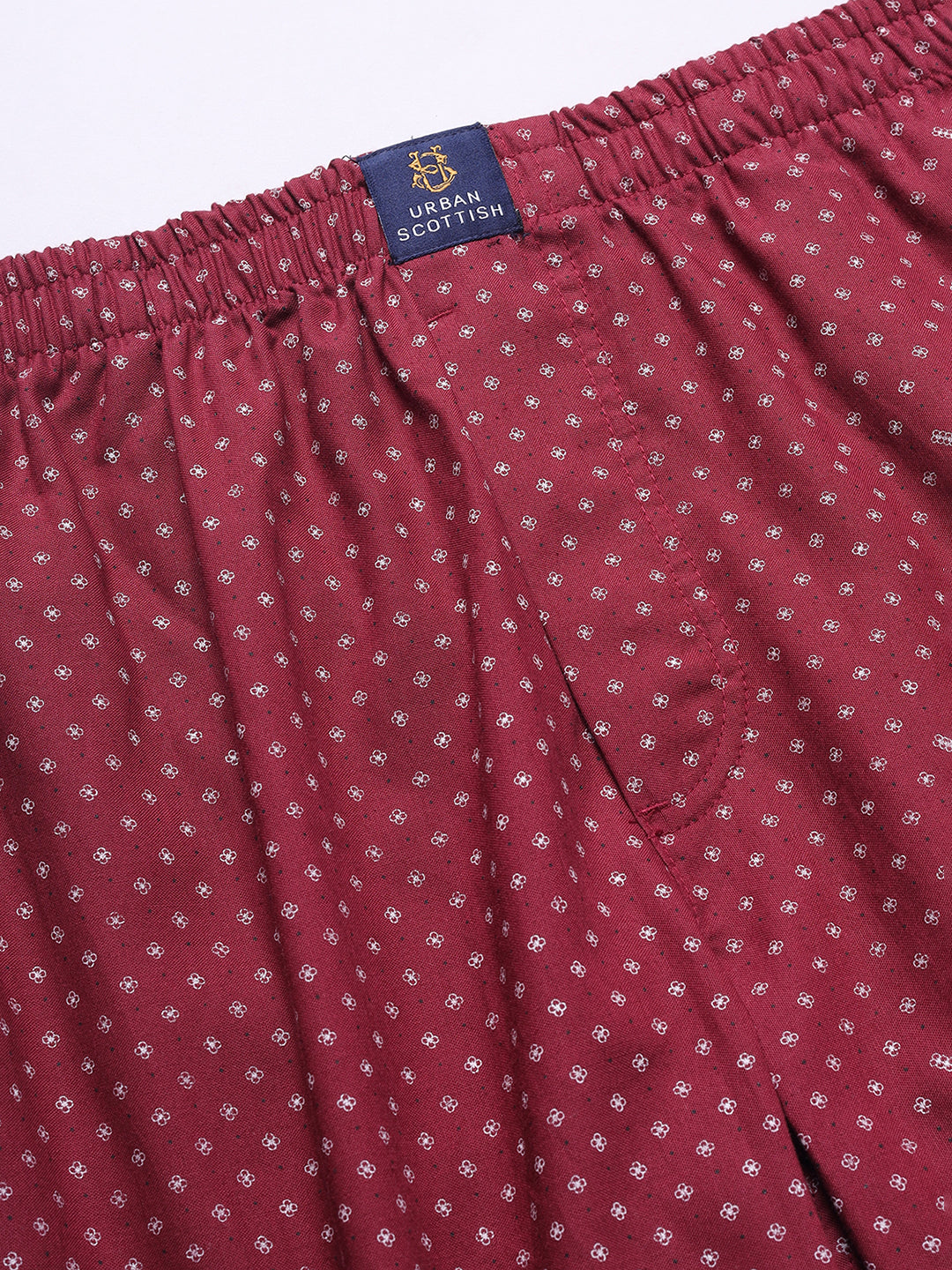 URBAN SCOTTISH Men's Cotton Pyjama Regular Fit with Side Pockets