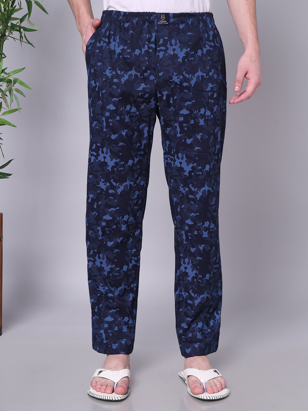 URBAN SCOTTISH Men's Cotton Pyjama Regular Fit with Side Pockets